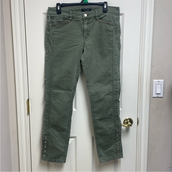 WHBM Blanc Green Crop Jeans - Picture 9 of 9